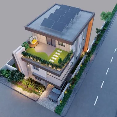Vaishnavi Global luxury villa construction site