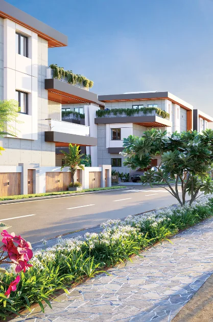Vaishnavi Global luxury villa exterior view