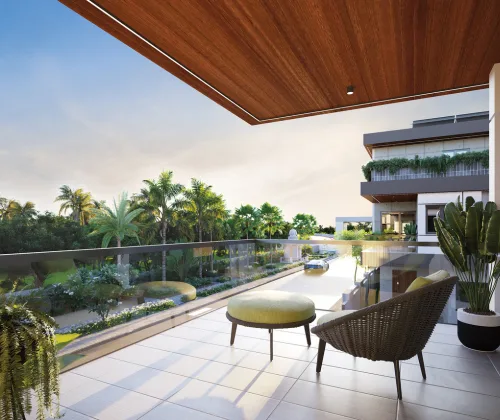 Solar Panels on Villa Rooftop