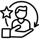 Customer-centric approach icon - transparent processes