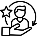 Customer-centric approach icon - transparent processes